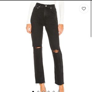 NWT Agolde Cherie High Rise Straight in Distortion 29